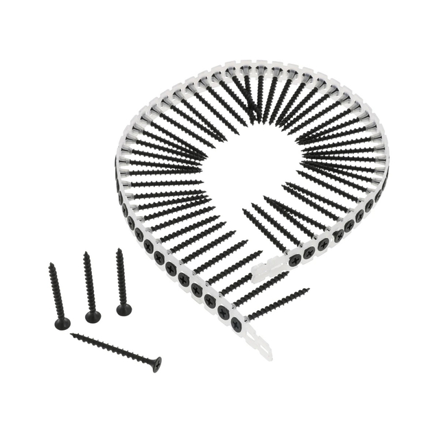 Cintura a catena fascicolata con fosfato nero Vite per cartongesso Filettatura grossa Testa a tromba BP PH2