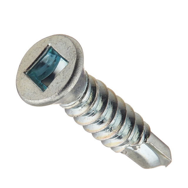 Vite autoperforante con attacco quadro Testa di rivestimento Acciaio a basso tenore di carbonio zincato