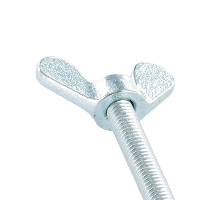 Bullone ad ala con testa a farfalla in acciaio GHISA MALLEABILE zincato DIN316