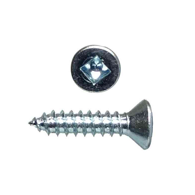 Viti per truciolare con attacco quadro a testa svasata zincata