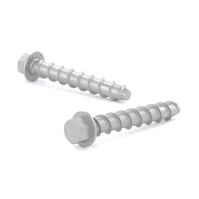 Vite per muratura in calcestruzzo zincato con testa flangiata esagonale Ancoraggio per vite in calcestruzzo per carichi pesanti