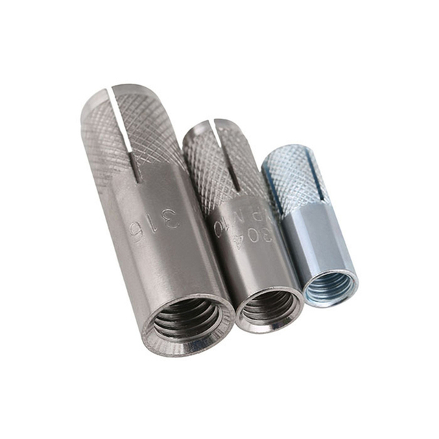 Ancoraggi zigrinati per calcestruzzo in acciaio al carbonio zincato di alta qualità