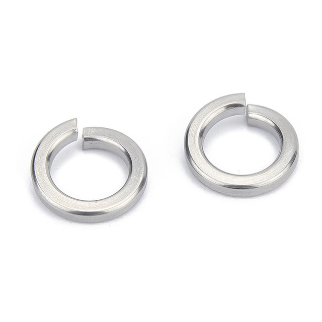 Rondelle di sicurezza divise metriche in acciaio per molle di grado 8 zincate Din127