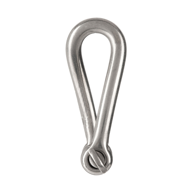 Grillo ritorto in acciaio inox con perno a vite