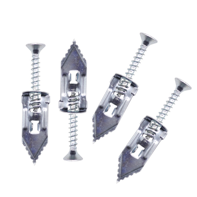 MARTELLO IN METALLO TAPPI PER FISSAGGIO A PARETE IN CARTONGESSO CON VITI