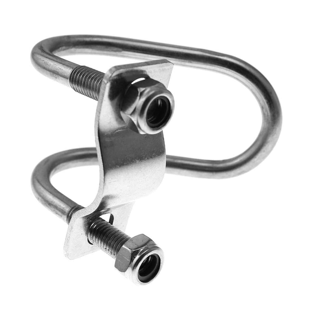 Bulloni a doppia U Bulloni a U tondi in acciaio inossidabile 304 con dadi e piastre