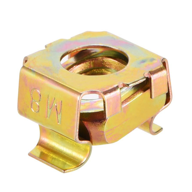 Dadi in gabbia in acciaio al carbonio zincato giallo per armadio rack per server