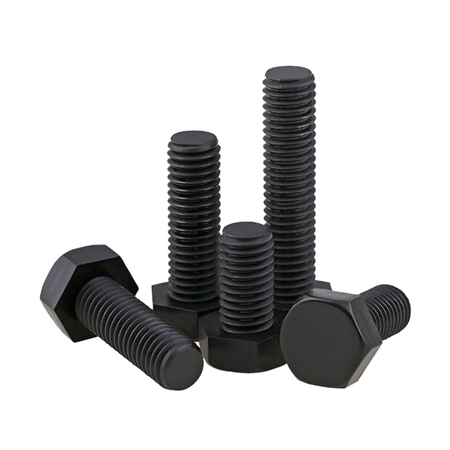 Bullone esagonale in nylon con filettatura metrica Vite esagonale in plastica nera