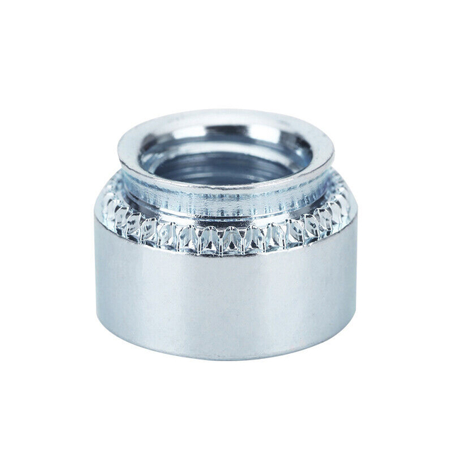 Dado autoagganciante con filettatura grossa, acciaio a basso tenore di carbonio zincato