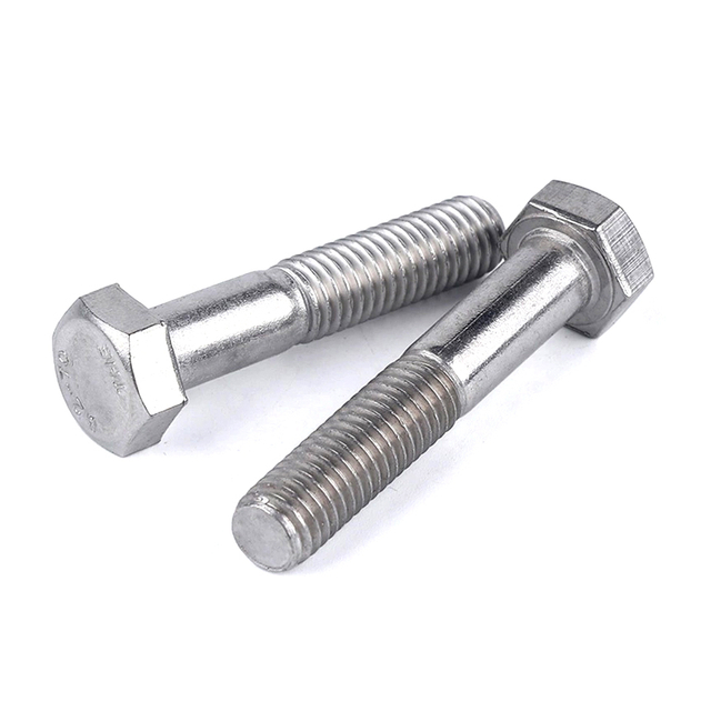 Bullone a testa esagonale esterna con mezza filettatura DIN931 in acciaio inossidabile 304 A2-70 A2-80