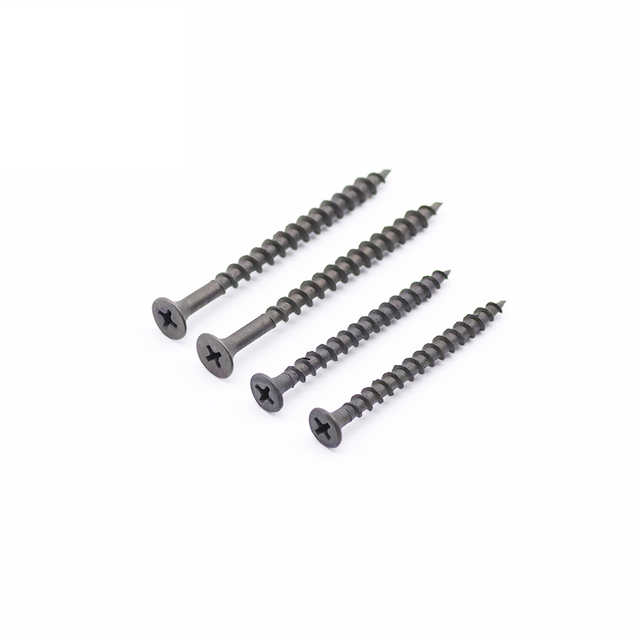 Vite per cartongesso con filettatura fine in acciaio al carbonio C1022 Vite per cartongesso con fosfato grigio con testa a tromba