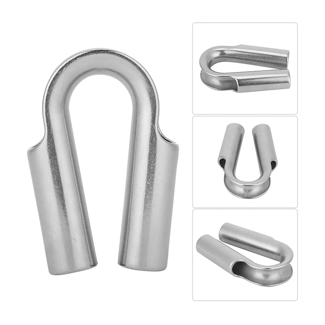 Ditale per tubo per fune metallica in acciaio inossidabile Ditale per cavo resistente per cavo metallico