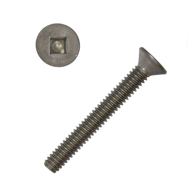 Vite a macchina con filettatura grossa e attacco quadro a testa piatta in acciaio inossidabile