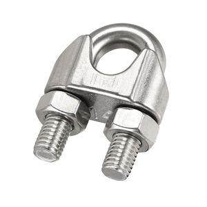 Morsetto fermacavo per fune metallica in acciaio inossidabile SS 304 Hardware per rigging DIN741 DIN1142