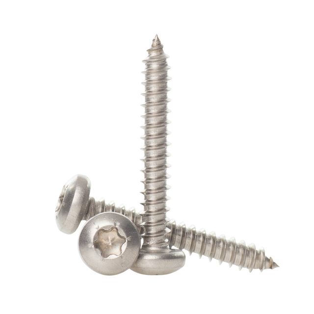 Viti autofilettanti Torx Drive a testa cilindrica con filettatura completa in acciaio inossidabile 304 18-8