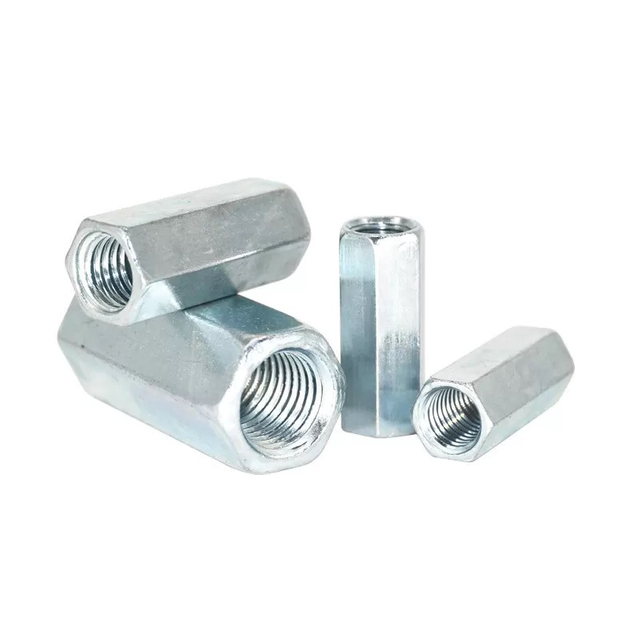 Dadi di riduzione lunghi Dadi di accoppiamento esagonali di prolunga per asta in acciaio zincato DIN 6334