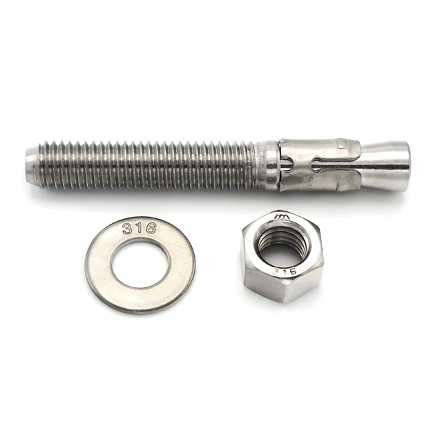 Bulloni di ancoraggio a cuneo per calcestruzzo ad espansione in acciaio inossidabile di alta qualità