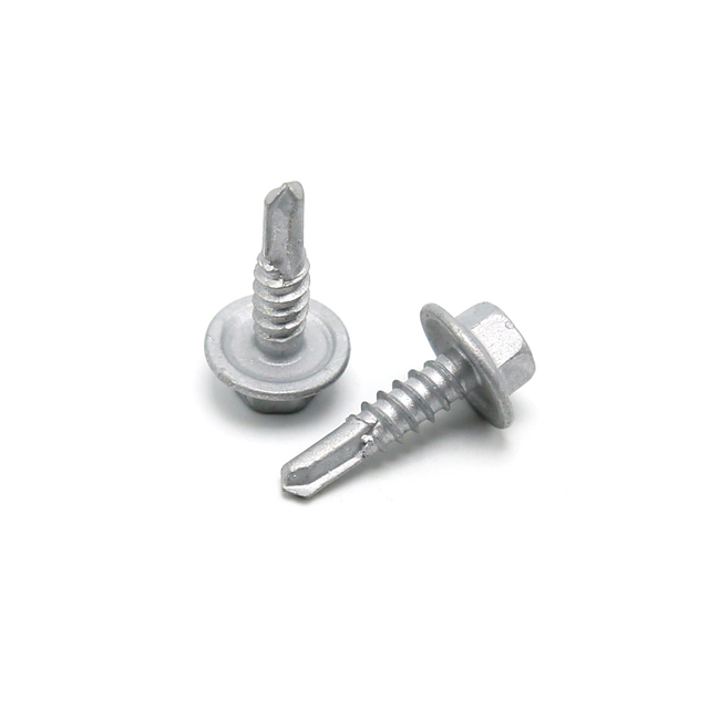 Vite autoperforante con testa flangiata esagonale con rivestimento Ruspert per acciaio spesso